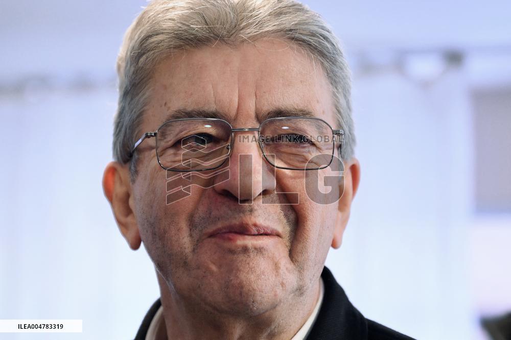 Jean Luc Melenchon And Emmanuel Fernandes LFI - Strasbourg