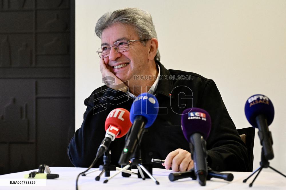 Jean Luc Melenchon And Emmanuel Fernandes LFI - Strasbourg