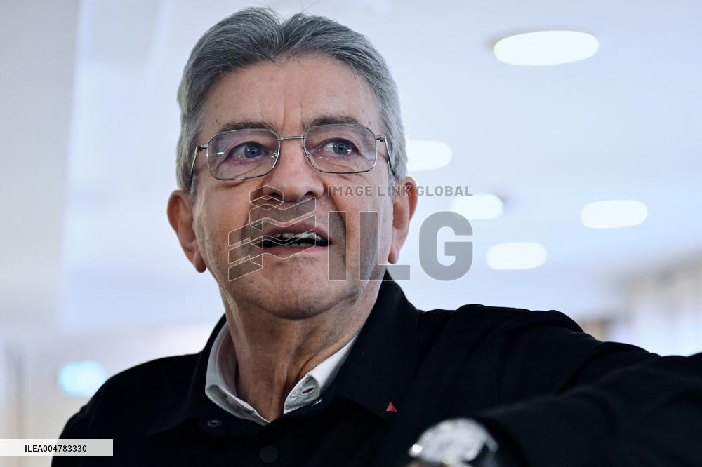 Jean Luc Melenchon And Emmanuel Fernandes LFI - Strasbourg