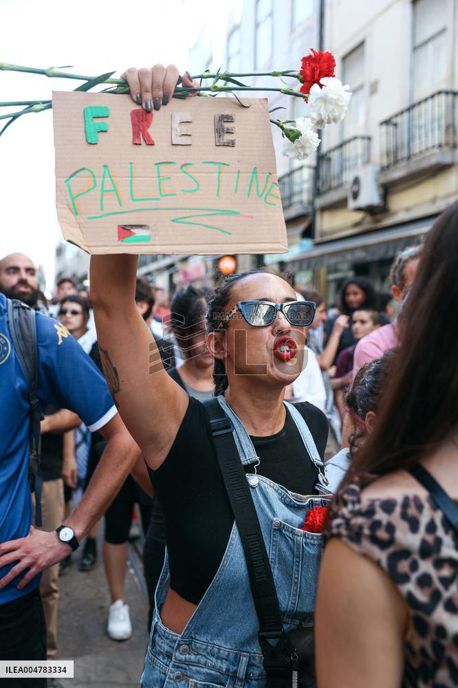 Demonstration In Support Of The Palestinian People - Lisbon