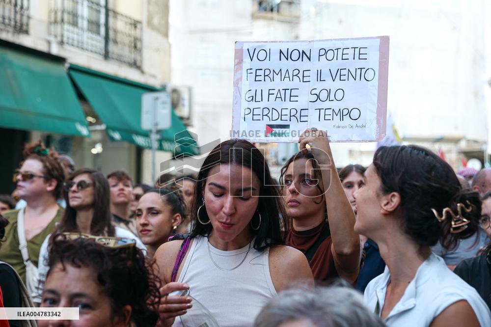 Demonstration In Support Of The Palestinian People - Lisbon