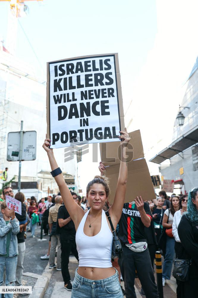 Demonstration In Support Of The Palestinian People - Lisbon