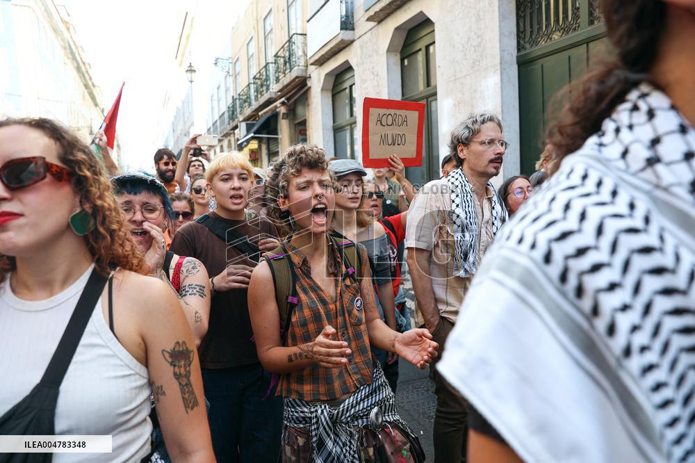 Demonstration In Support Of The Palestinian People - Lisbon
