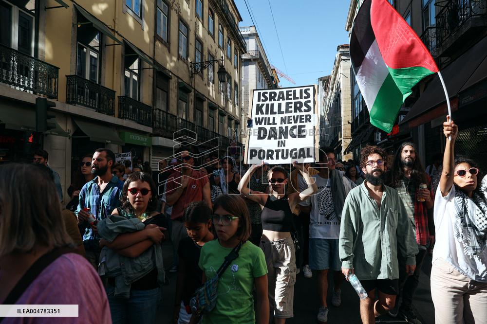 Demonstration In Support Of The Palestinian People - Lisbon