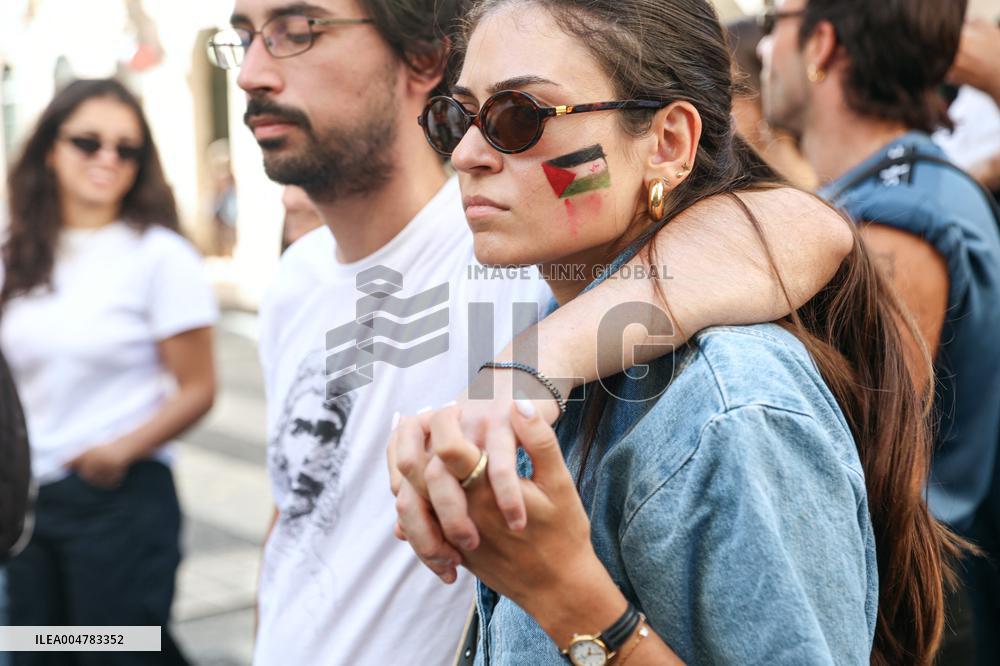 Demonstration In Support Of The Palestinian People - Lisbon