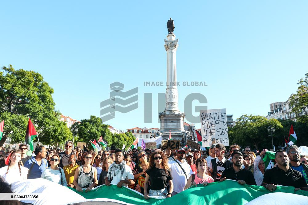 Demonstration In Support Of The Palestinian People - Lisbon