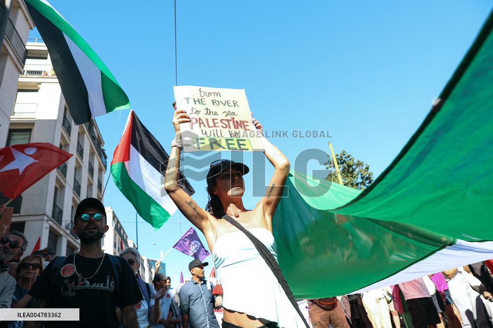 Demonstration In Support Of The Palestinian People - Lisbon