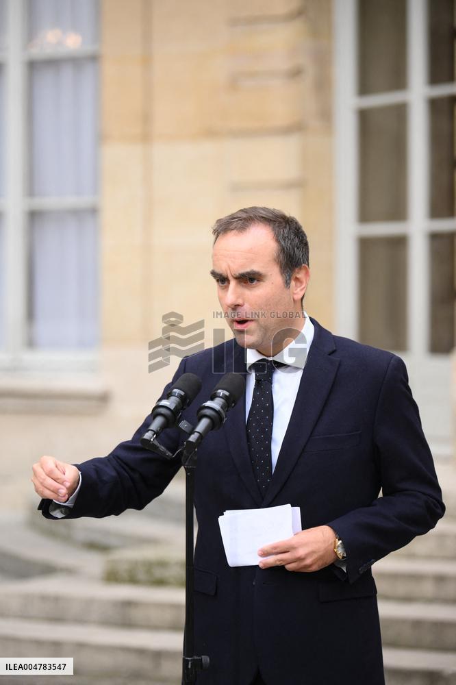 Statement by French Outgoing Prime Minister Sebastien Lecornu After Resignation - Paris