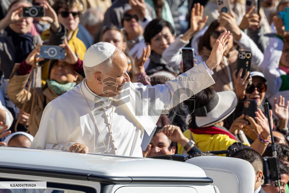 Pope Leo XIV At The Jubilee Audience of the Missionary World and Migrants - Vatican