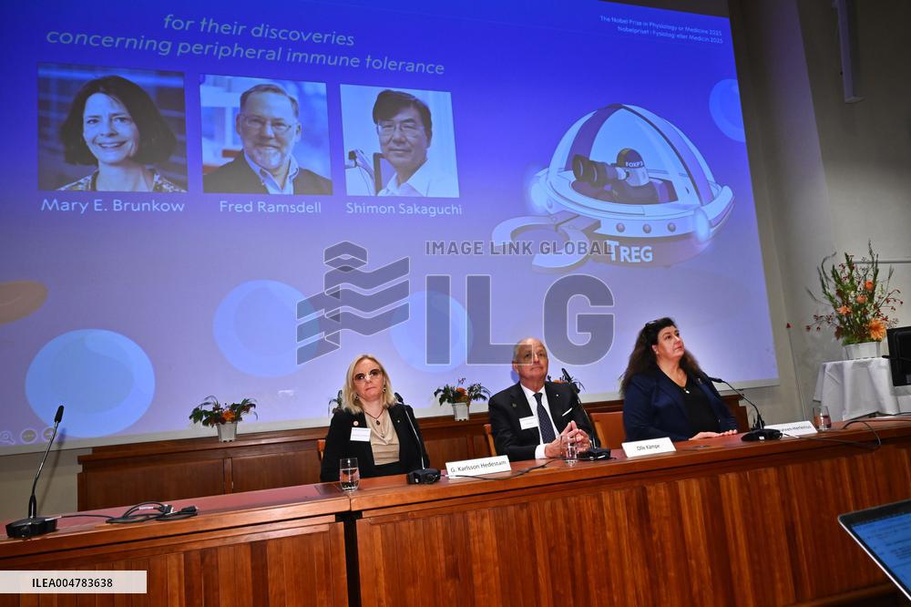 THE NOBEL PRIZE IN PHYSIOLOGY OR MEDICINE IS AWARDED