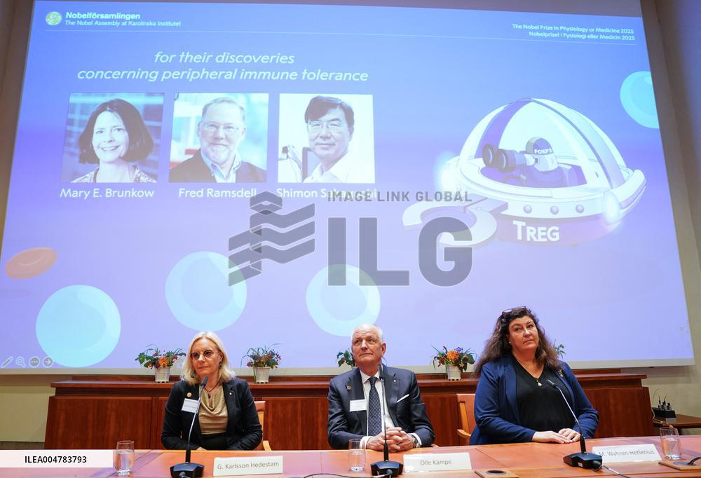 2025 Nobel Prize In Physiology Or Medicine Laureates Announcement - Sweden
