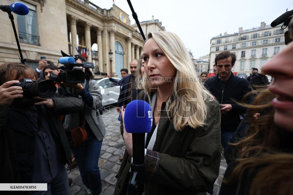 Marion Marechal Speaks To Media - Paris
