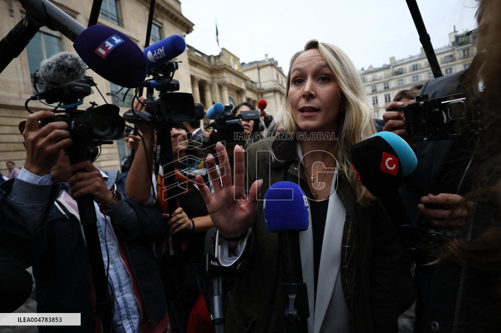 Marion Marechal Speaks To Media - Paris