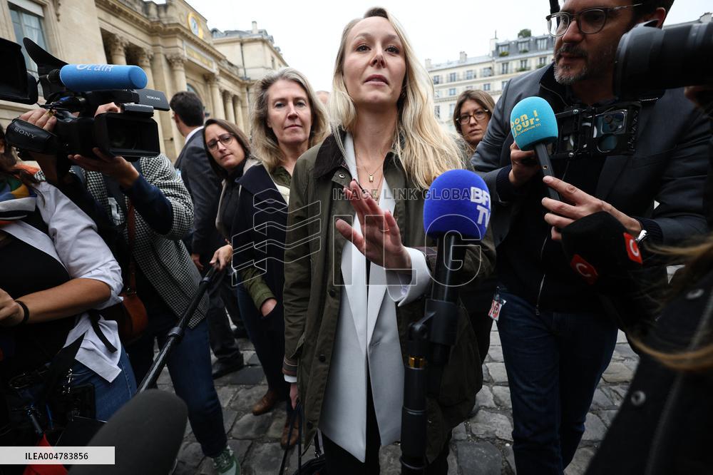 Marion Marechal Speaks To Media - Paris