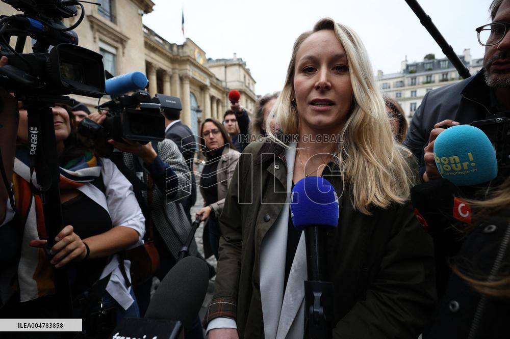 Marion Marechal Speaks To Media - Paris
