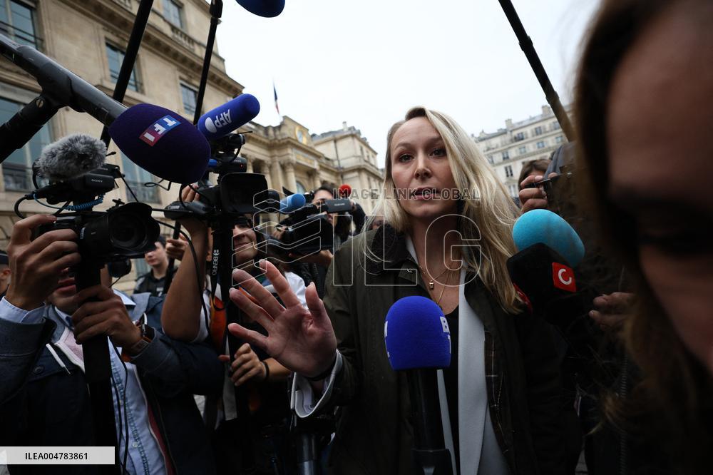 Marion Marechal Speaks To Media - Paris