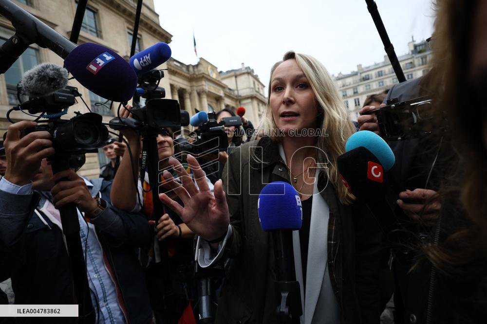 Marion Marechal Speaks To Media - Paris