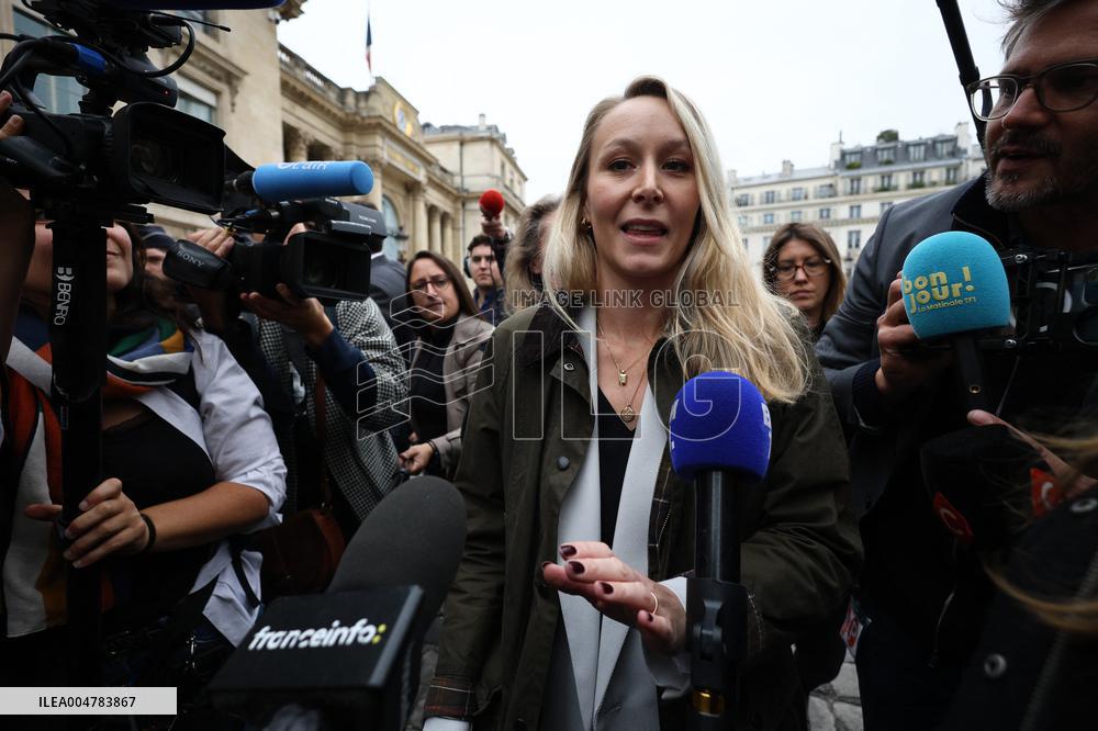 Marion Marechal Speaks To Media - Paris