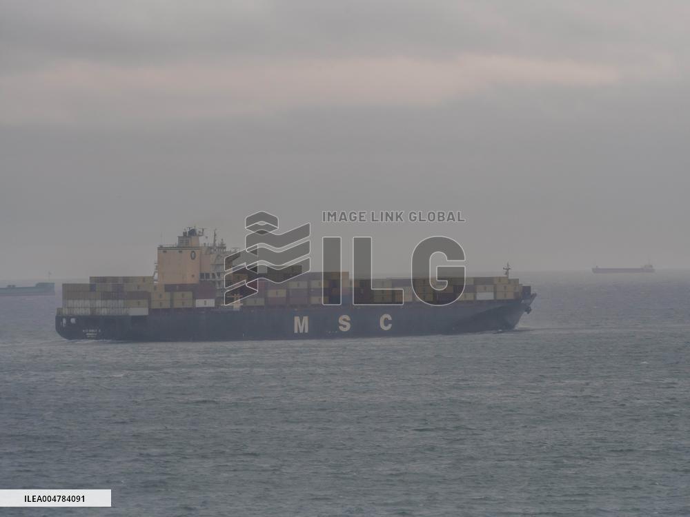 International Maritime Traffic At The Port Of Le Havre - France