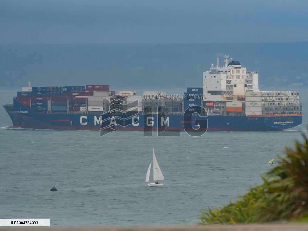 International Maritime Traffic At The Port Of Le Havre - France