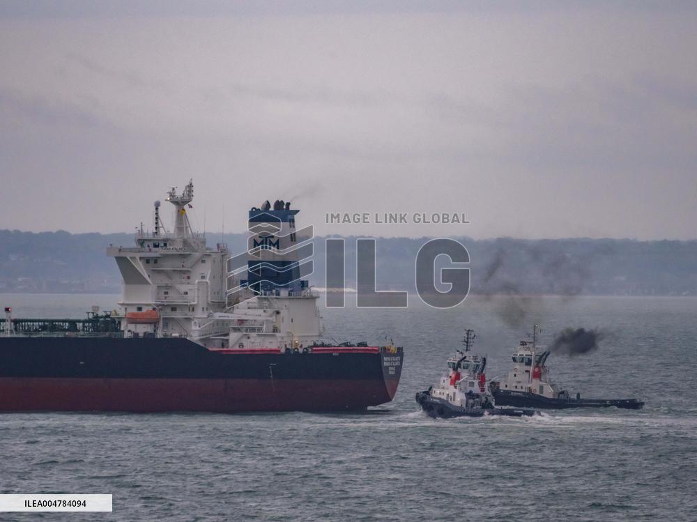 International Maritime Traffic At The Port Of Le Havre - France
