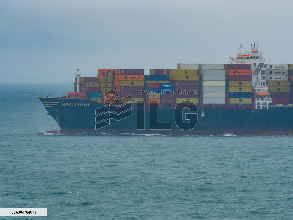 International Maritime Traffic At The Port Of Le Havre - France