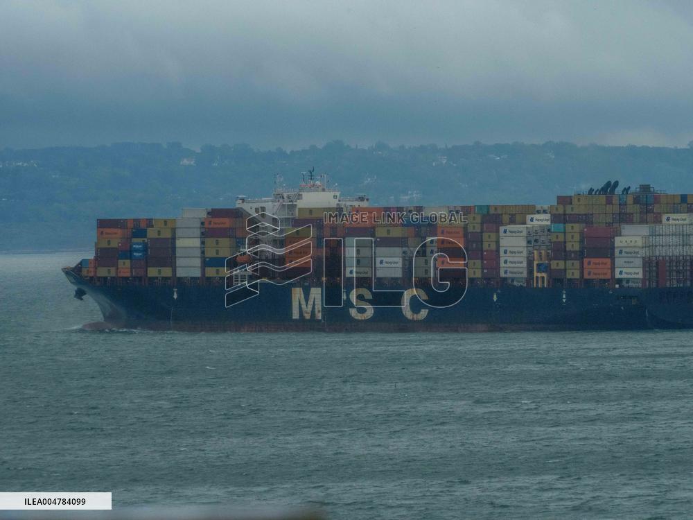 International Maritime Traffic At The Port Of Le Havre - France