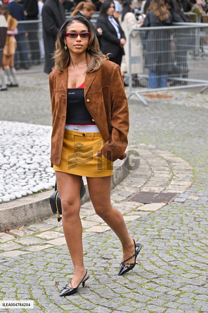 PFW Miu Miu Outside Arrivals