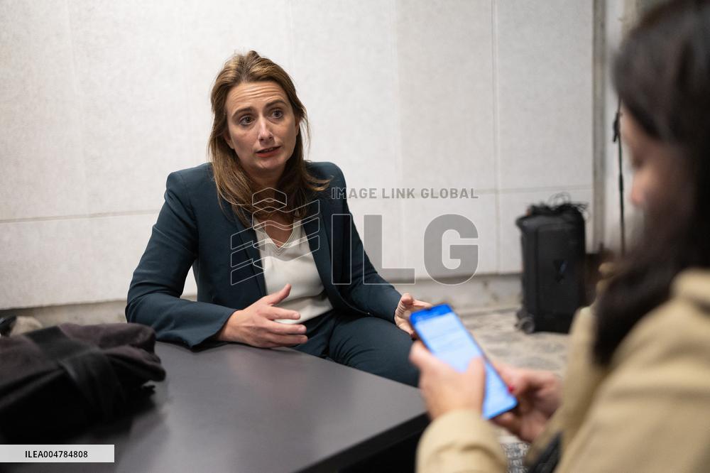 Marine Tondelier gives a press conference - Paris