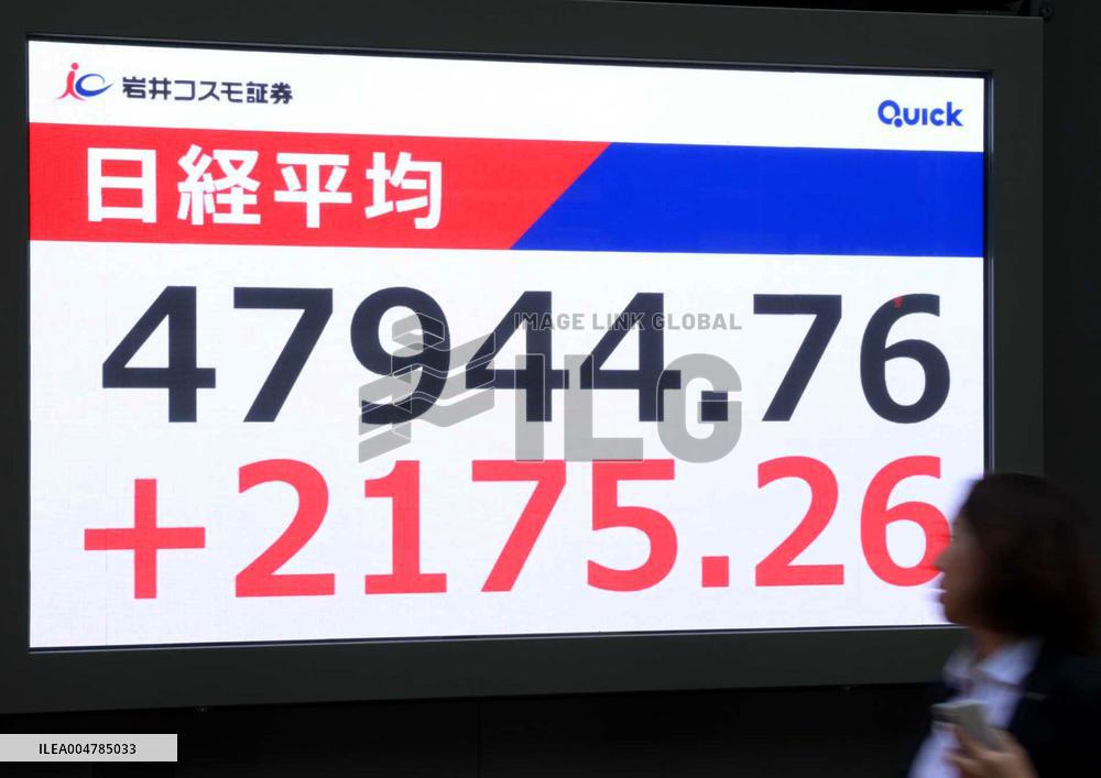 Nikkei index hits new closing high