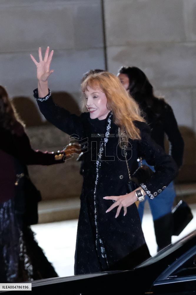 PFW - Celebs Arrive At Chanel Show