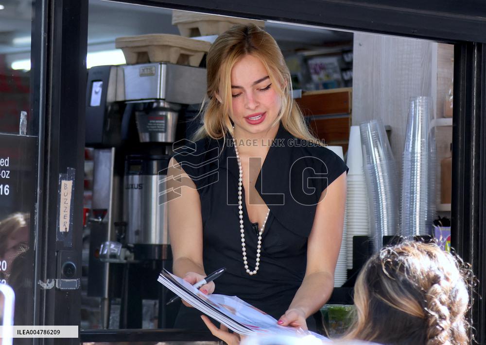 Addison Rae out in New York