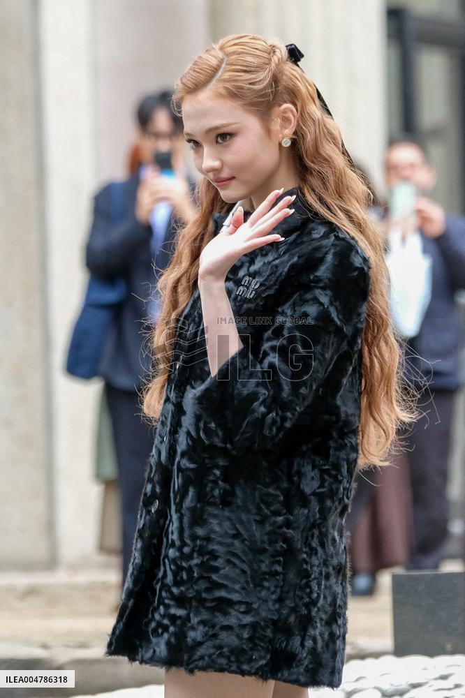 PFW - Miu Miu Outside Arrivals