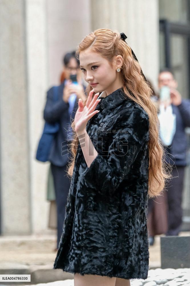 PFW - Miu Miu Outside Arrivals