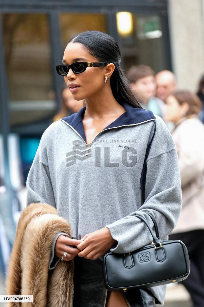 PFW - Miu Miu Outside Arrivals