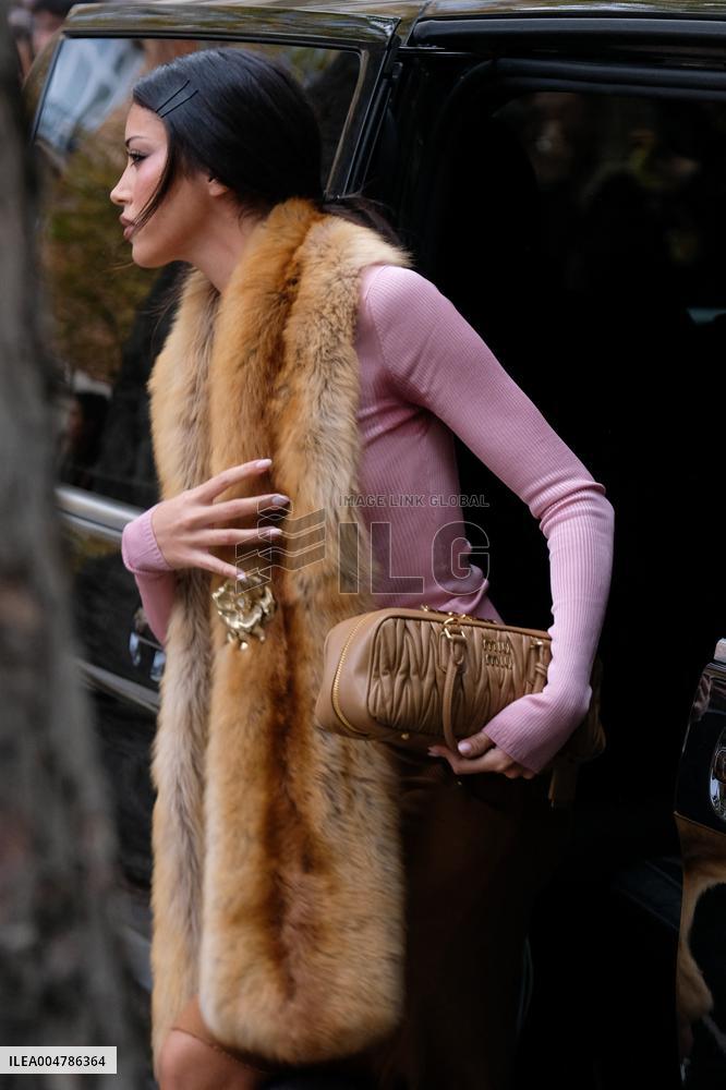 PFW - Miu Miu Outside Arrivals