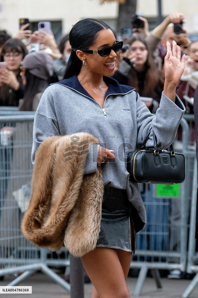 PFW - Miu Miu Outside Arrivals