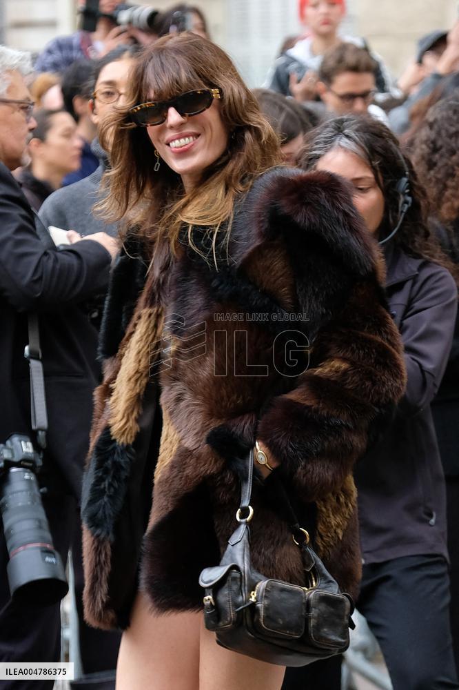 PFW - Miu Miu Outside Arrivals