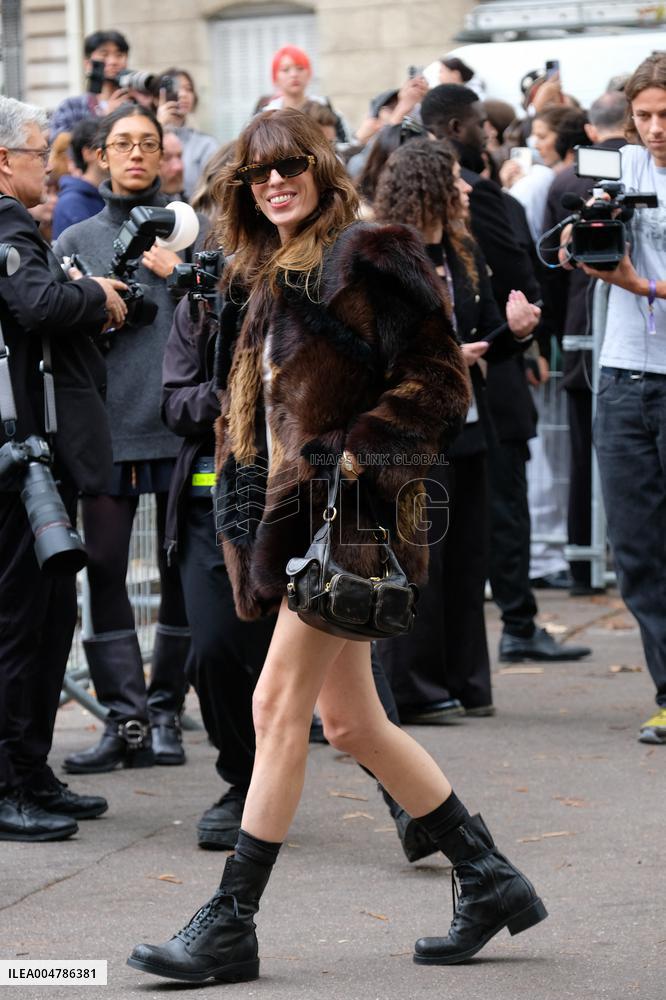PFW - Miu Miu Outside Arrivals