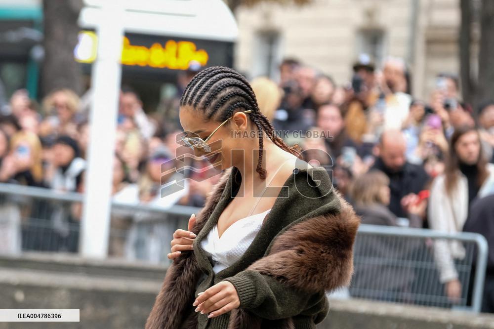 PFW - Miu Miu Outside Arrivals