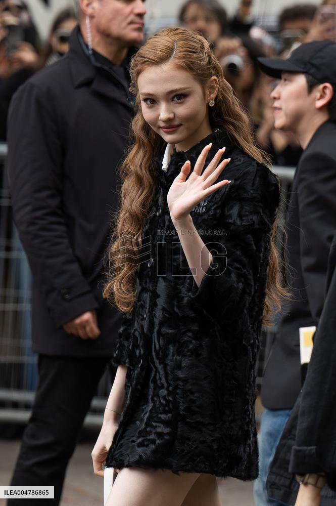 PFW Miu Miu Outside Arrivals