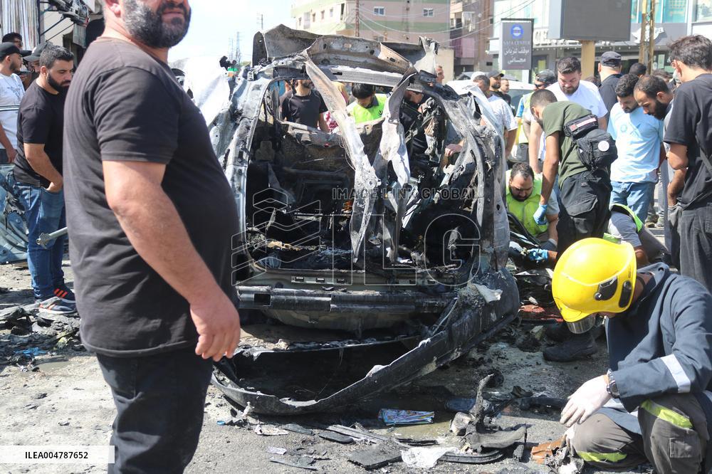 Missiles Fired By Israeli Forces In Nabatieh - Lebanon