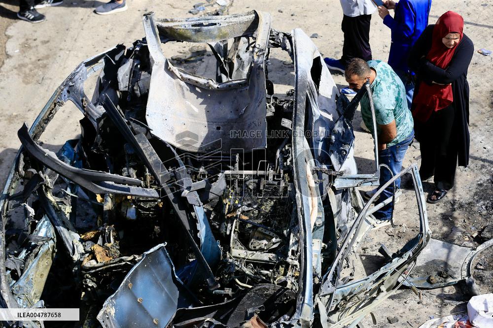 Missiles Fired By Israeli Forces In Nabatieh - Lebanon