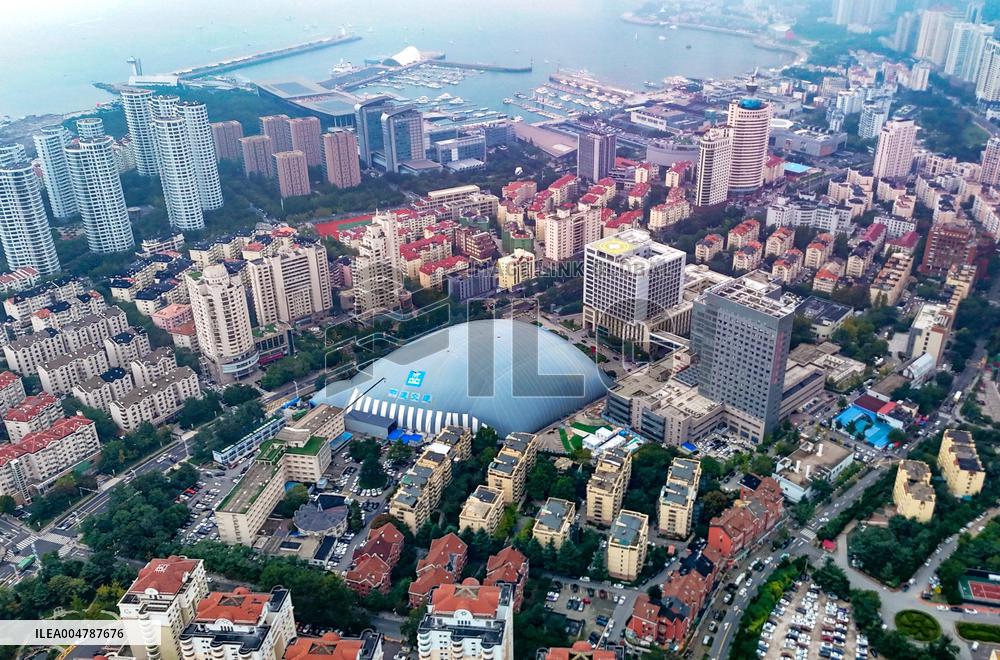 First Fully Enclosed Foundation Pit Air Supported Membrane Structure in Qingdao