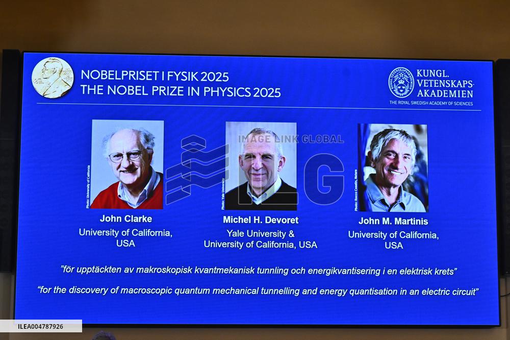 THE NOBEL PRIZE IN PHYSICS IS ANNOUNCED