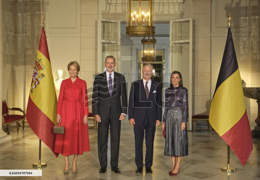 Spanish Royals Visit Belgium - Brussels
