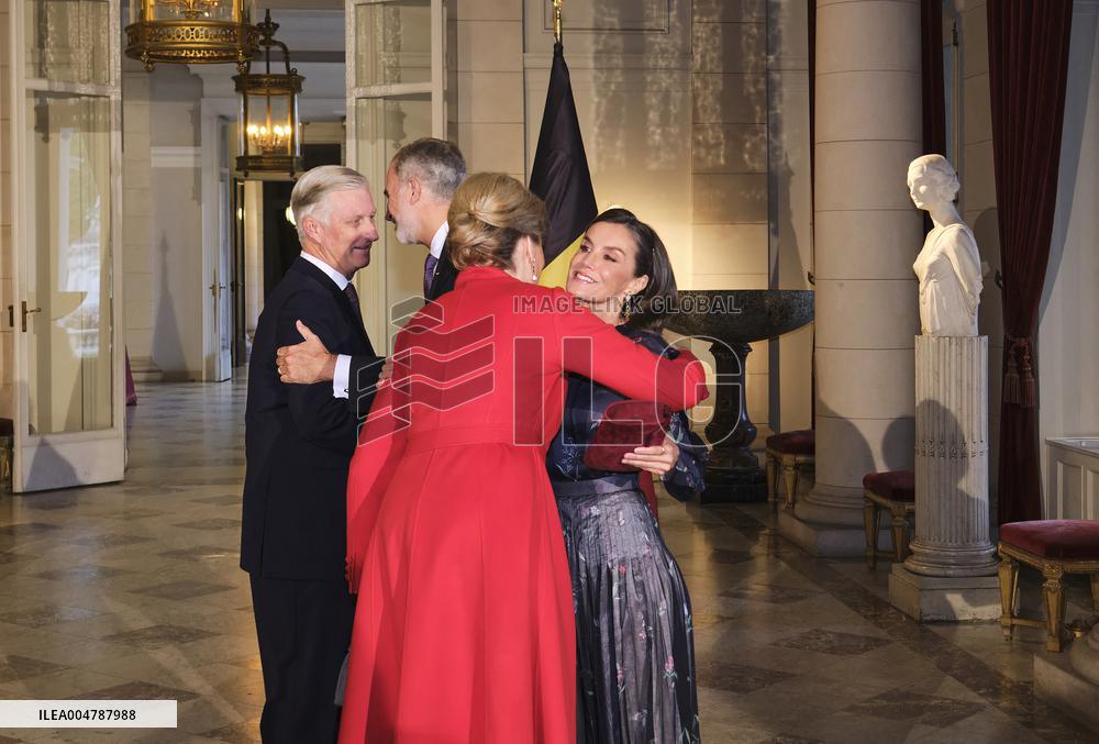 Spanish Royals Visit Belgium - Brussels