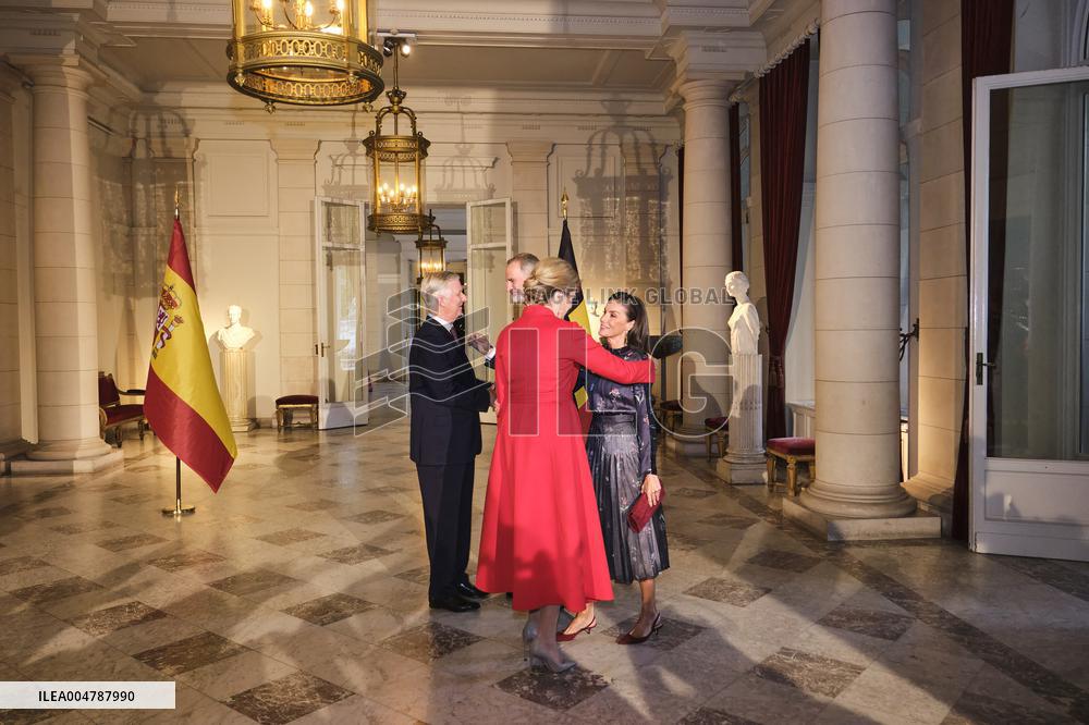 Spanish Royals Visit Belgium - Brussels