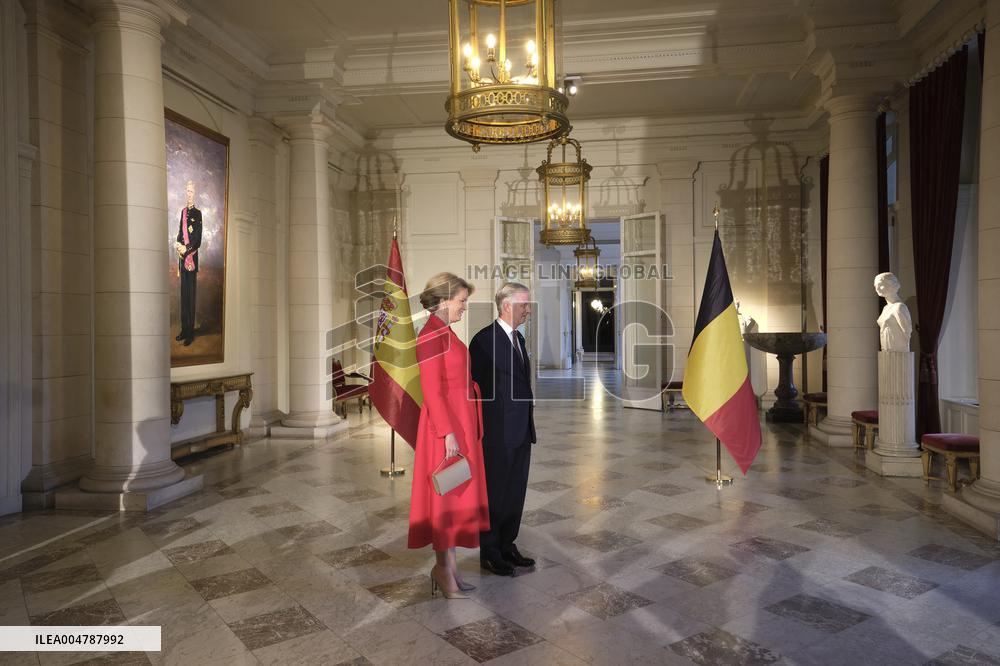 Spanish Royals Visit Belgium - Brussels