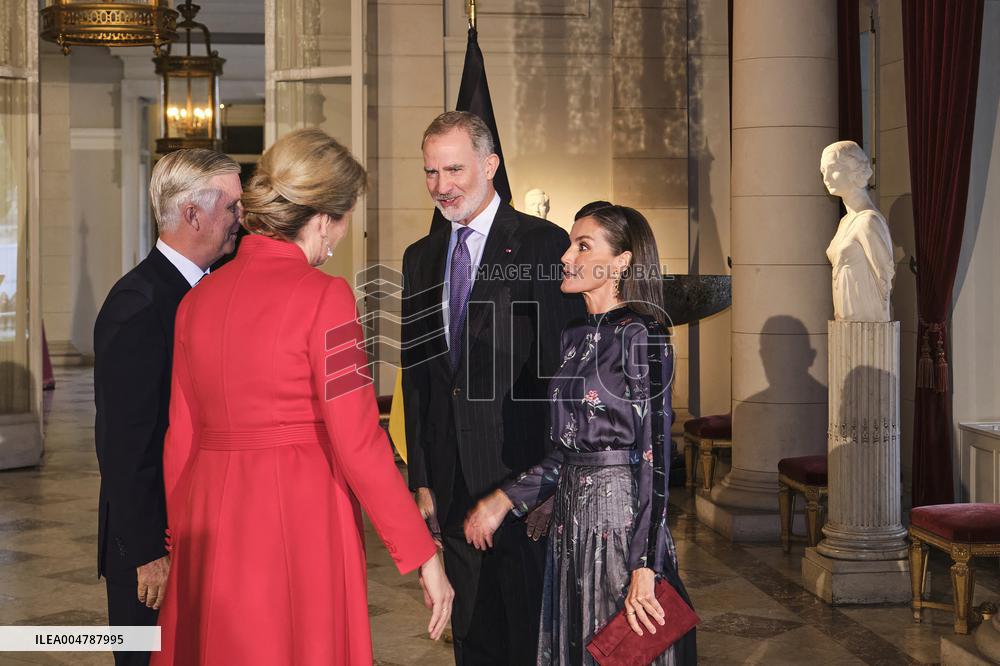 Spanish Royals Visit Belgium - Brussels